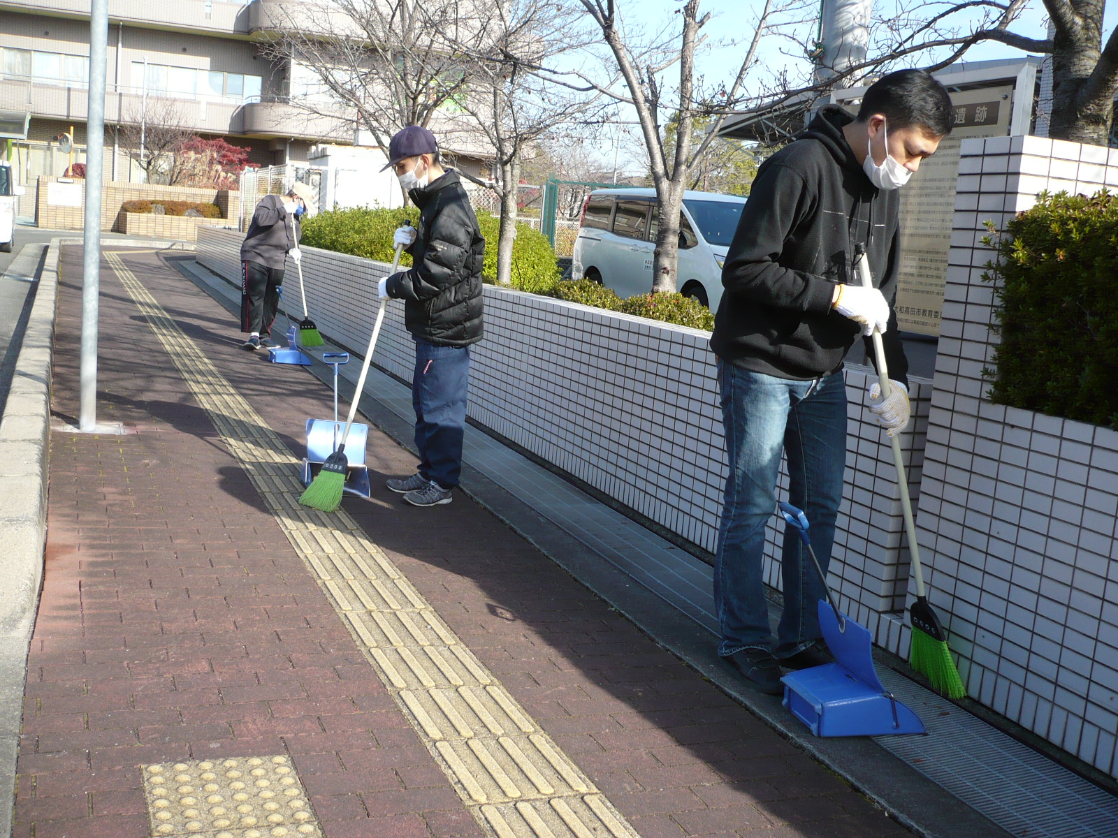 季節清掃の様子